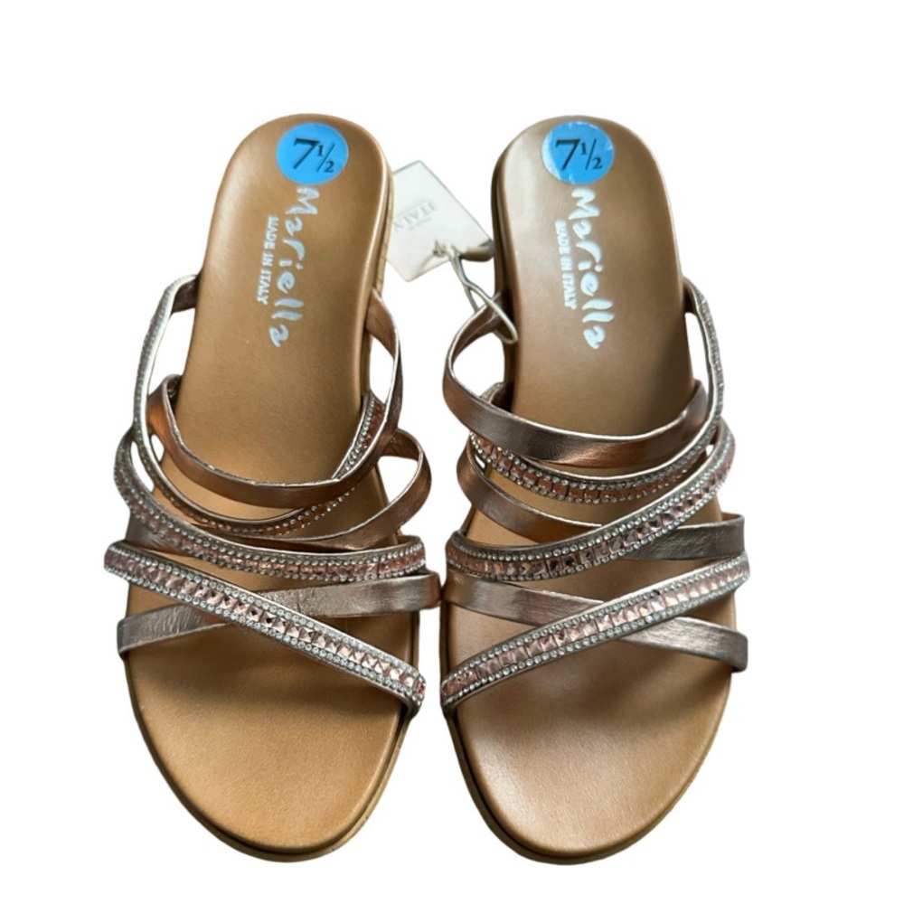 Ariella Women's Metallic Strappy Sandals